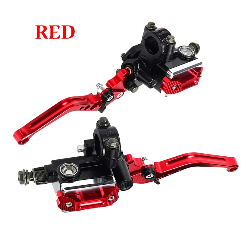 

Hydraulic Brakes Kit for Motorcycles - Master Cylinder Clutch Levers Pump Brake Lever Brake Oil Storage and 7/8"22mm Fuel Tank