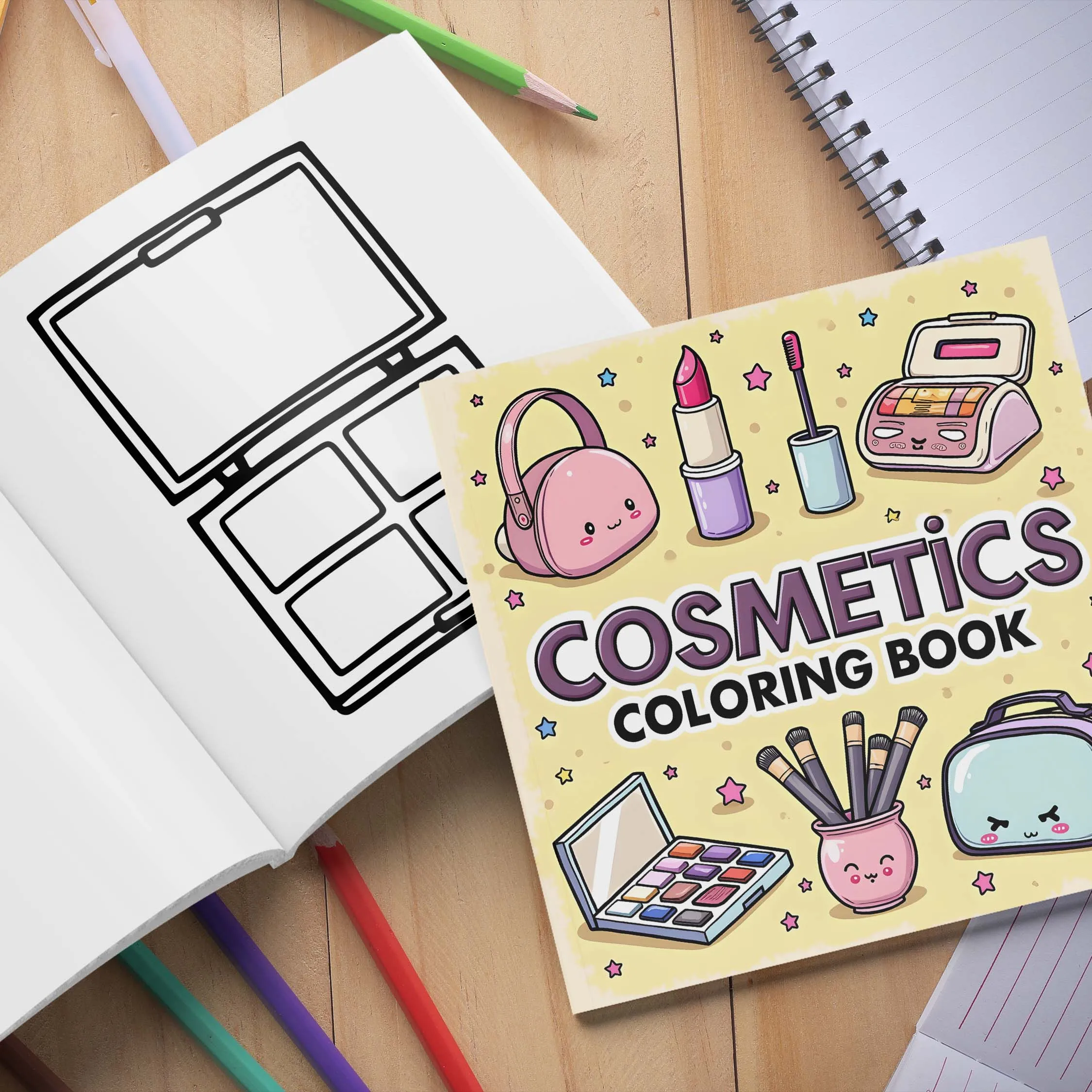 1PC Adult Graffiti COSMETiCS Coloring Book 24 Page Colouring Book Decompression Entertainment Holiday Party Gift 3