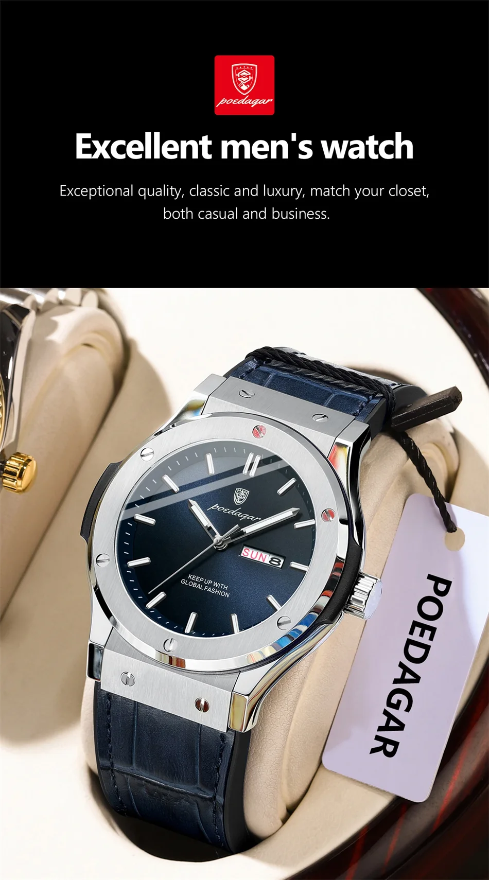 POEDAGAR Luxury Business Watch