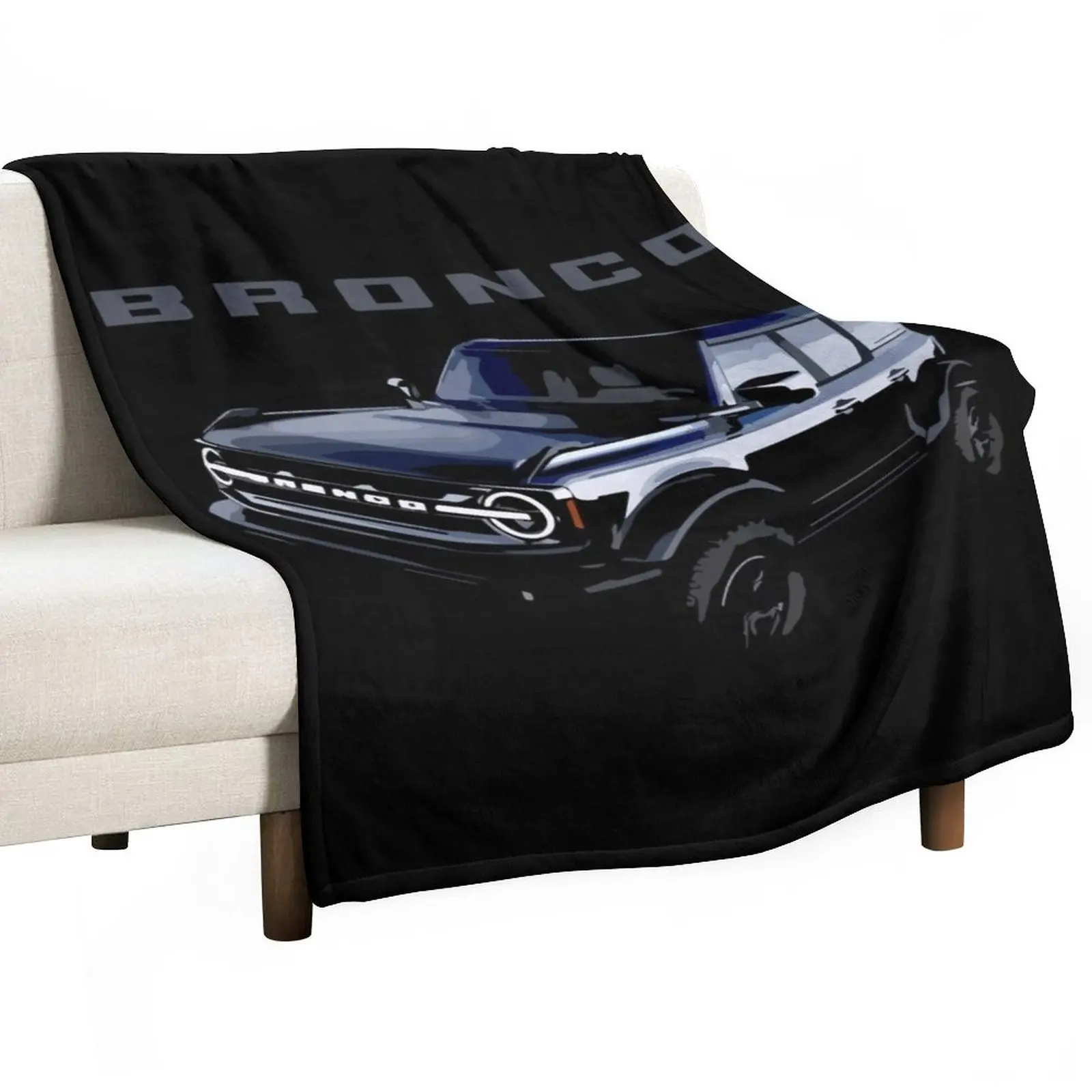 

2021 Bronco Black Throw Blanket Heavy Blanket Luxury St Blanket Custom Blanket Blanket For Decorative Sofa