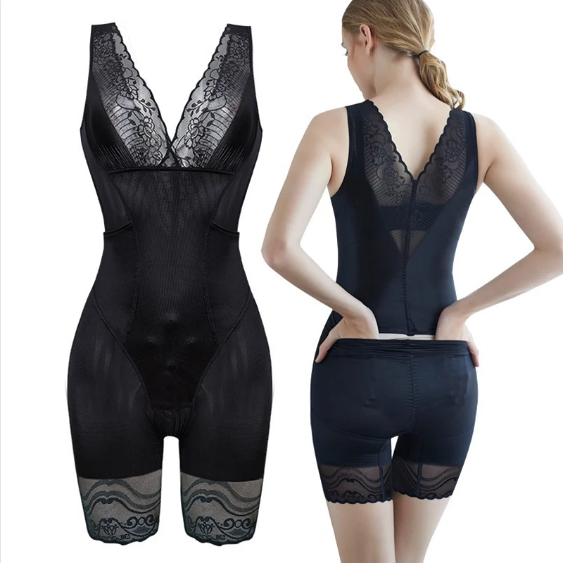 

Женский корректирующий корсет Prayger, с магнитной застежкой, с кружевом