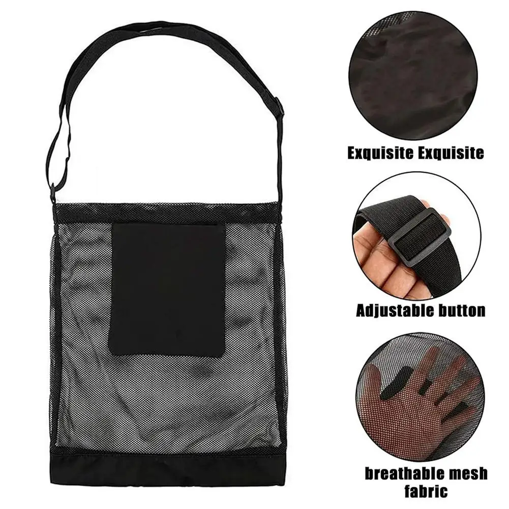 Pilzsammeltasche aus Netzstoff für Outdoor-Aktivitäten mit Verstellbarem Schultergurt Multifunktionale Erntetasche Korb – Detail 10
