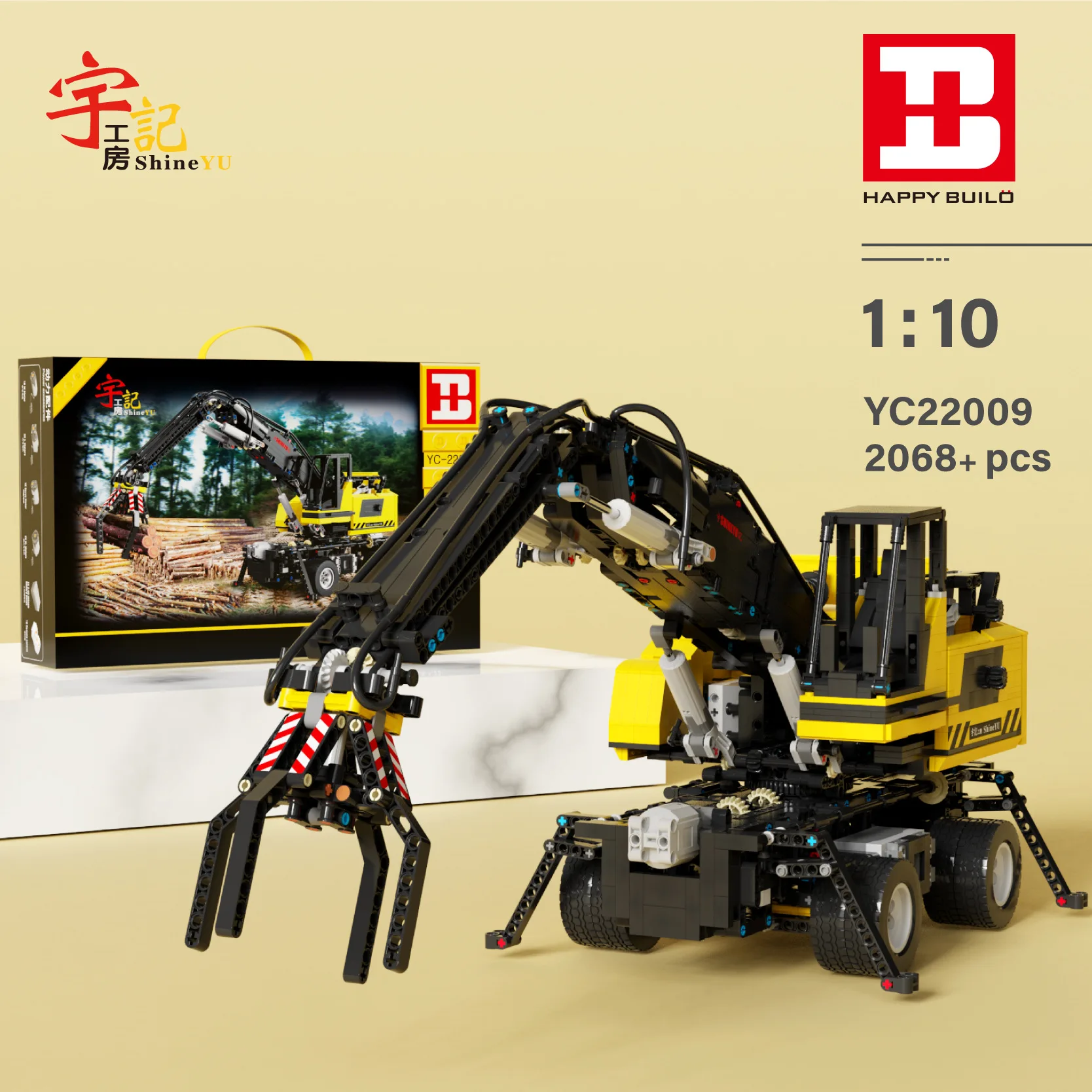 

Technical Car Excavator APP Remote Control Moter Power T4001 Bricks Building Blocks Engineering Truck Toys Kids Moc Sets Gift