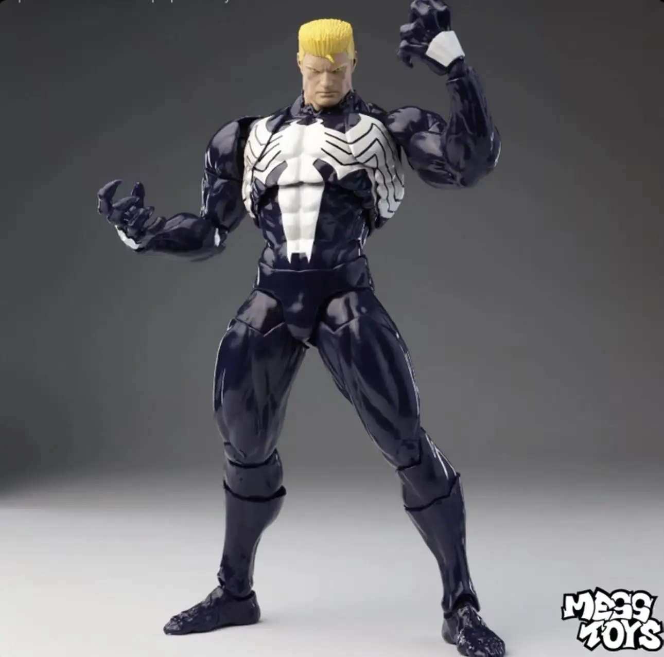 NEW Mess Toys Venom Spider Man Lethal Neighbor Symbiotic Black Suit Messtoys Spiderman Anime Action Figure Model Doll Gifts Toys