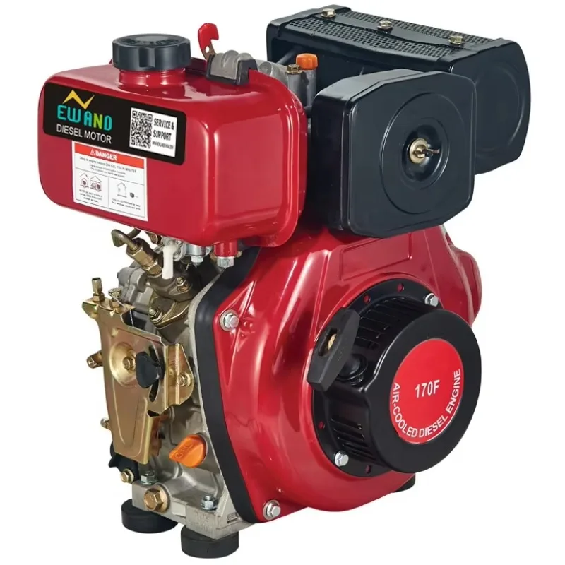 מנוע דיזל 186Fa מקורה באוויר 4 פעימות סינגל סילינדר 10Hp