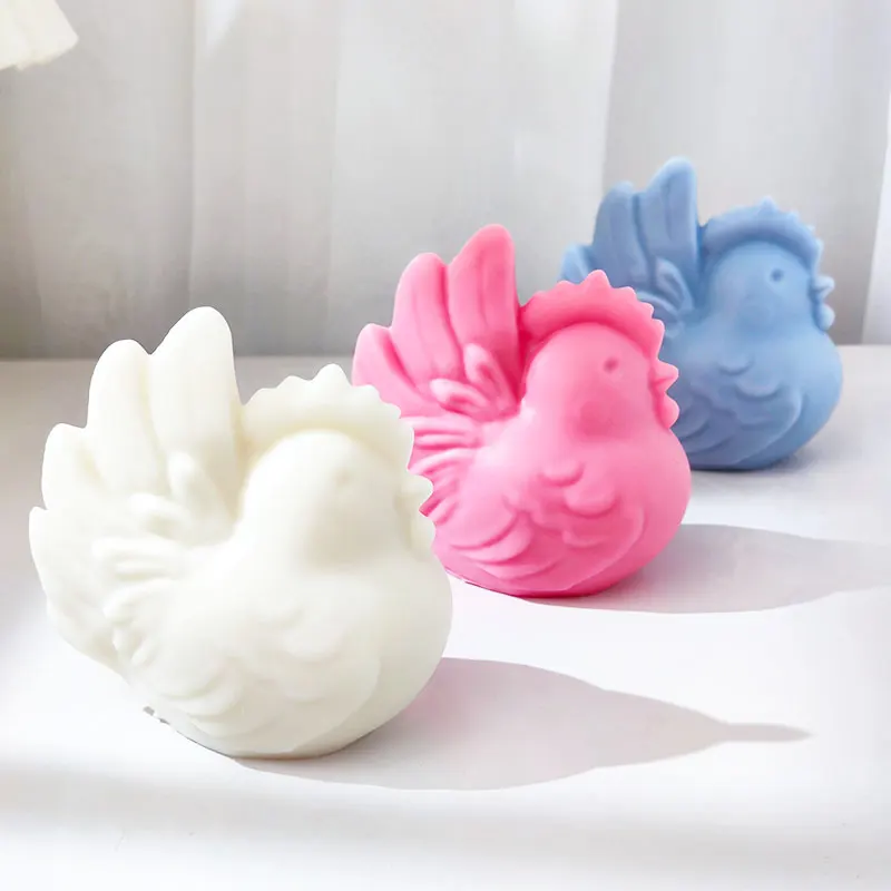 New Rooster Mold Thanksgiving Turkey Aromatherapy Candle, Ornamental Cold Drink Glass, Cake Mould