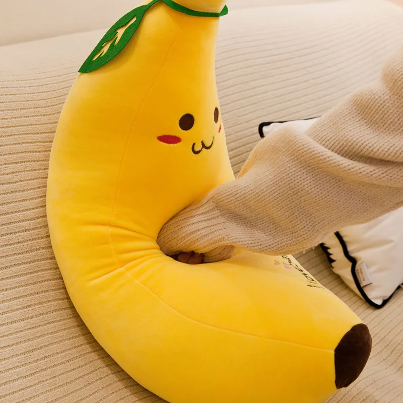 35-100cm Soft Banana Plush Pillow Down Cotton Doll Simulation Fruit Cushion Child Birthday Gift Baby Comfort Doll Home Decor 4