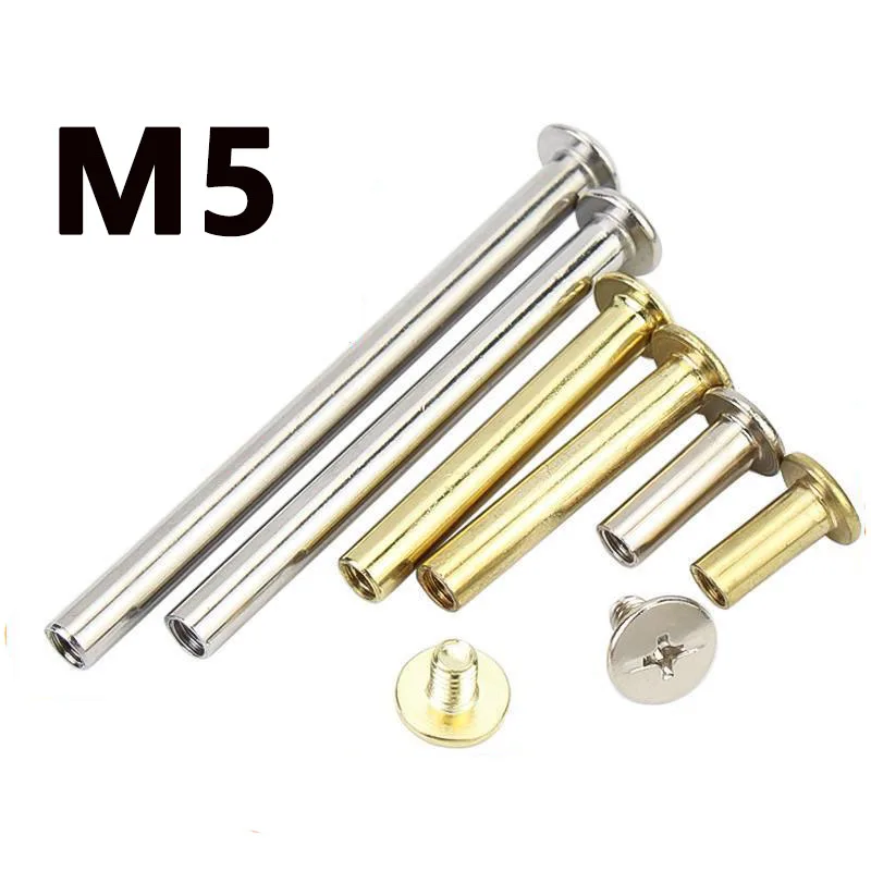 

Nickel-plated/copper-plated Rivets, Ledger Nails, Photo Album Butt-lock Screws, Recipe Nails, 6-100mm