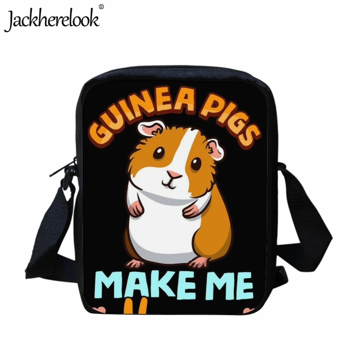 Jackherelook Schattige Cartoon Cavia Print Crossbody Tassen Voor Kleuter Kids Casual Kleine Boekentas Casual Reis Schoudertas