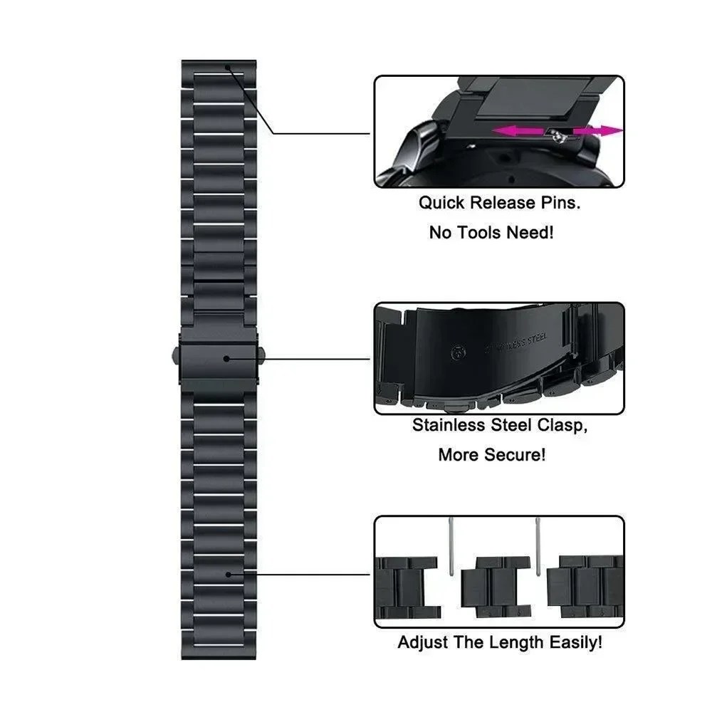 22mm Magnetic Loop Metal Watch Strap Bracelet