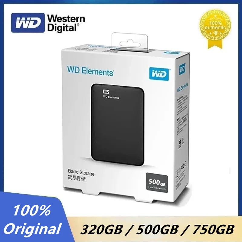 Disque dur externe Western Digital My Passport Essential - HDD 320 Go USB  3.0