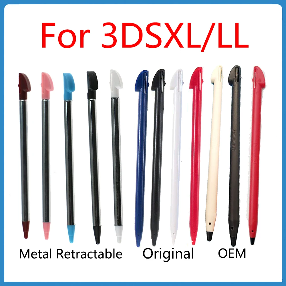 

10 шт./компл. для 3dsxl стилус для 3dsxl/LL металлическая Выдвижная Оригинальная OEM сенсорная ручка пластиковые ремонтные аксессуары размещение