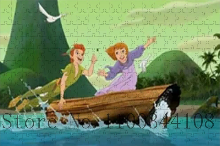Peter Pan Disney Movie Puzzles Fashion Cartoon 300/500/1000 Pieces