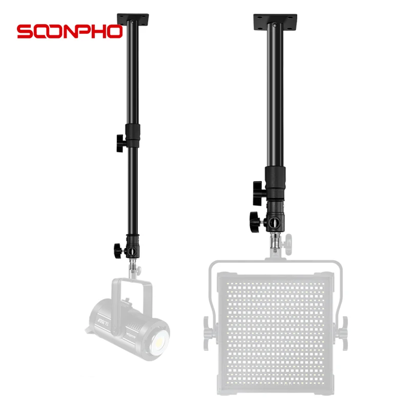 Soonpho Wall Ceiling Mount Light For Flash Lamp LED Lights Softbox Photo Studio Live broadcast vedio 3/8" 1/4" Stud 5.0 Tripod