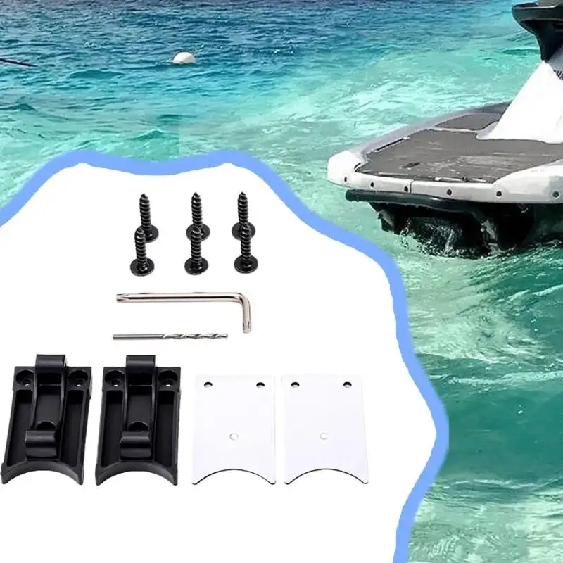 Plastic Mounting Bracket Easy Install Ladder Holder Portable & Adjustable Ladder Mount Simple Installation for Marine