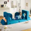 Creative Children's Foam Sofa with Spherical Modules and Tunnel Elements Foldable children's Couch 9pcs Toddler Sofa for Bedroom 3