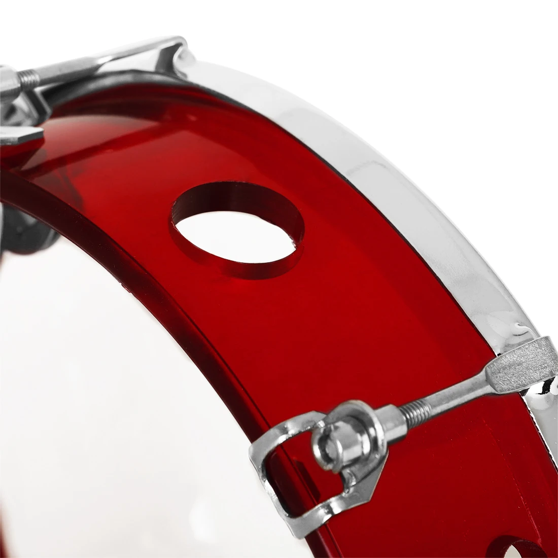 8 Inch M MBAT Hand Drum Tambourine Double Row Self-Tuning Tone Jingles Bell Musical Educational Toys Gifts Percussion Instrument