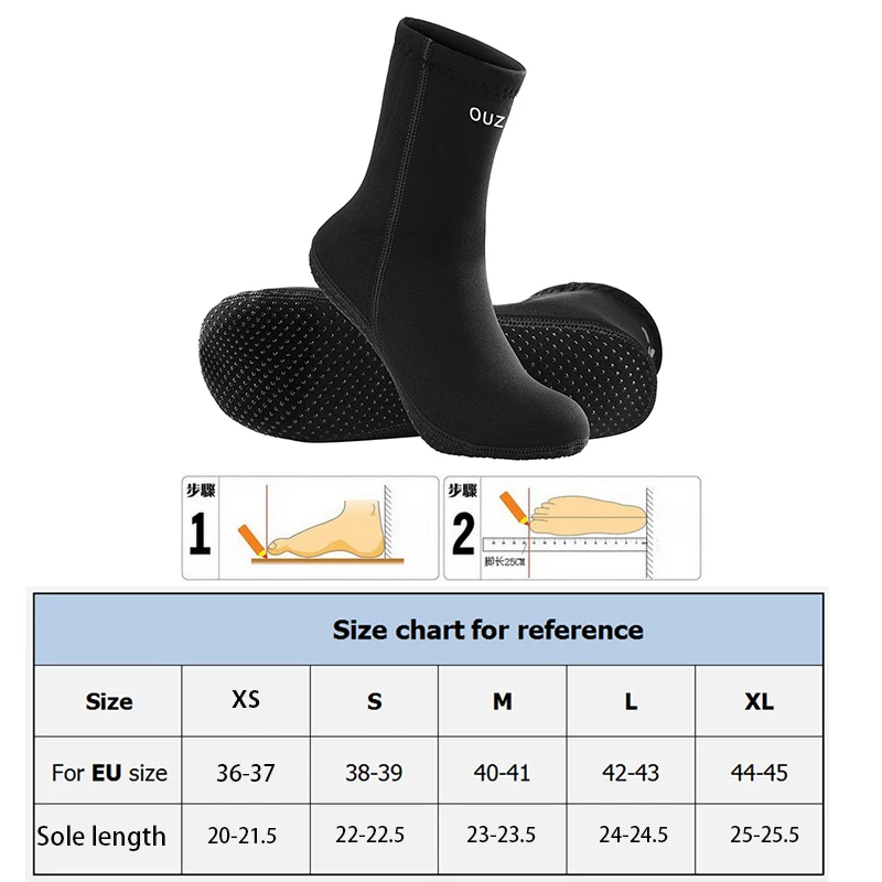 Calcetines de neopreno antideslizantes para hombre y mujer, medias