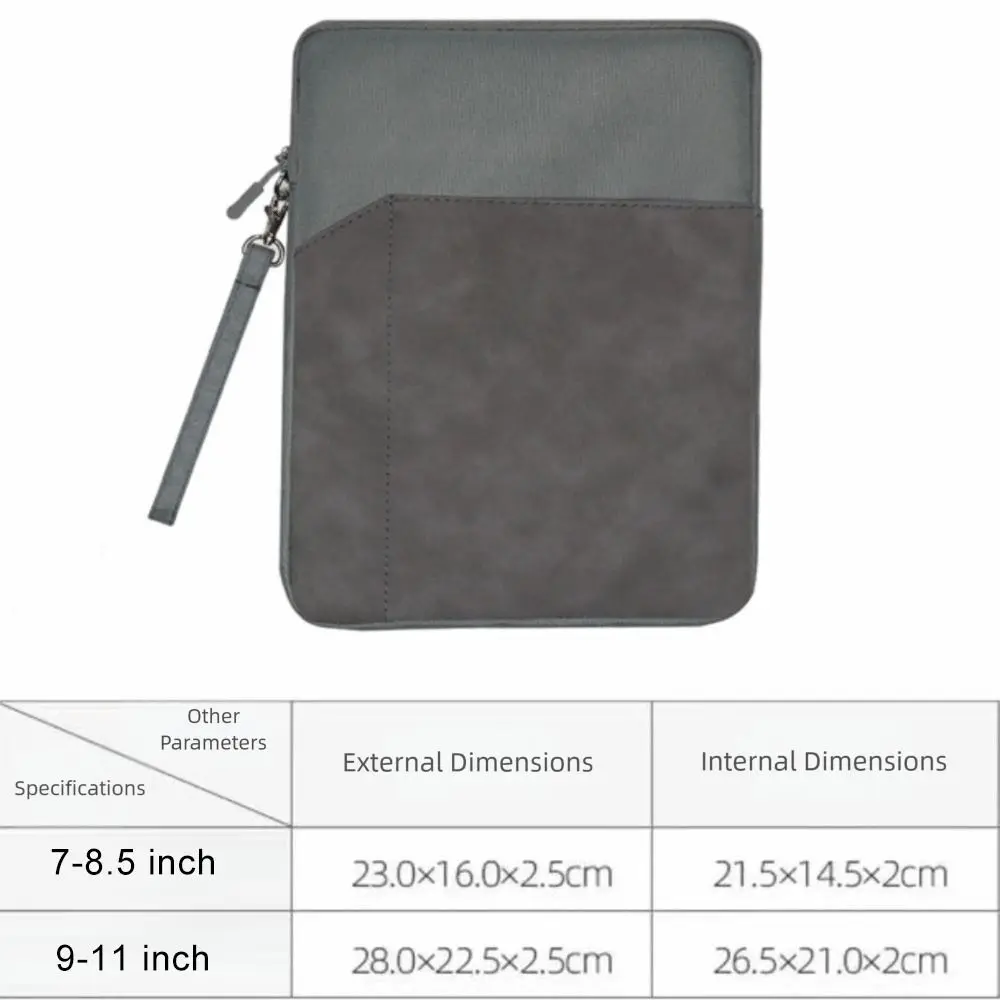 7-11inch Tablet Sleeve Shockproof Wear Resistant Tablet Storage Bag Portable Large capacity Notebook Protective Cover