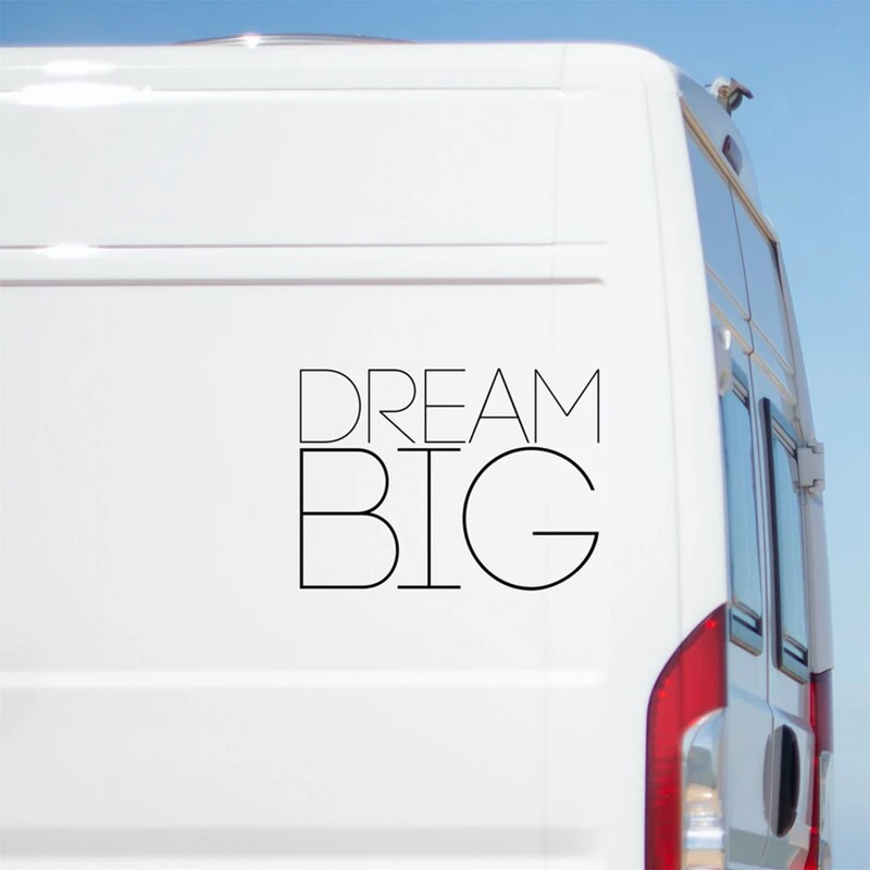 

Dream Big Sticker Large Caravan Stickers Motorhome RV Truck Decal Horsebox Car Camper Van Decals #S90341