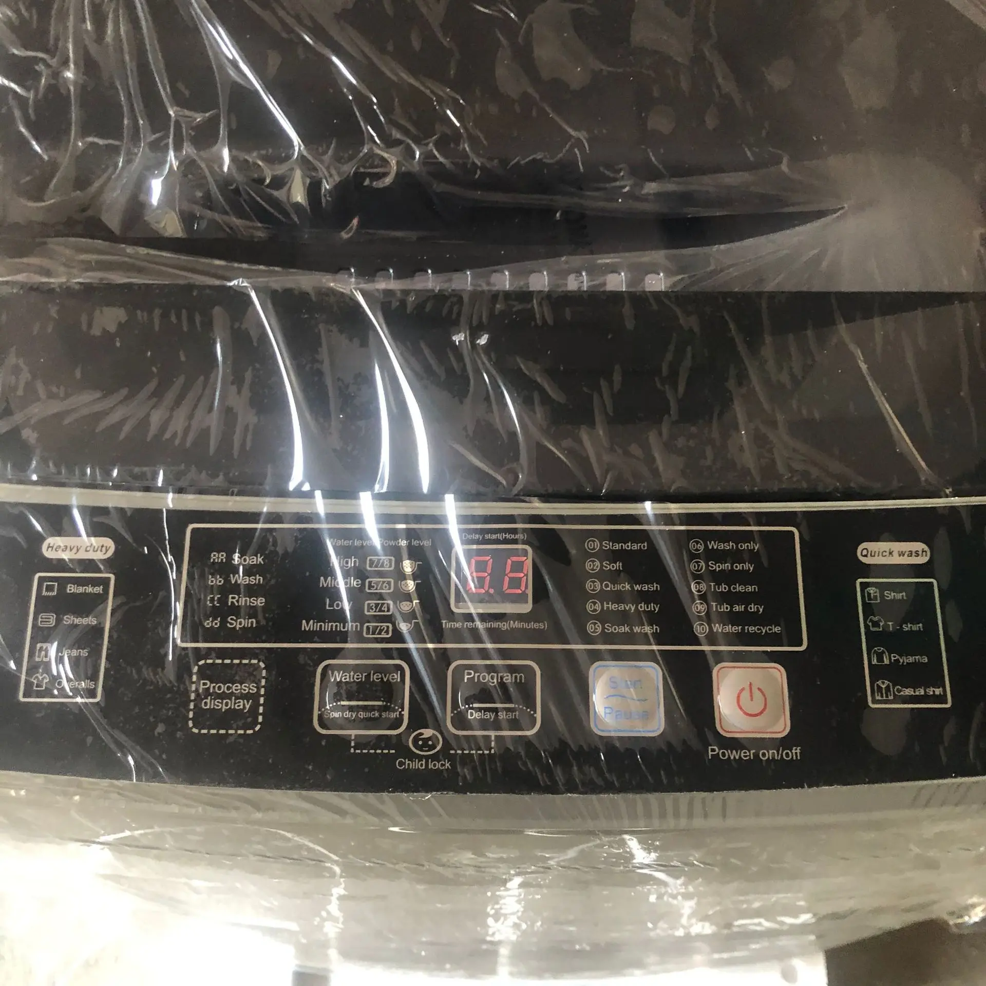 15KG 220V  Single Tub Automatic Washing Machine Top-Load Washers with Dryer 5