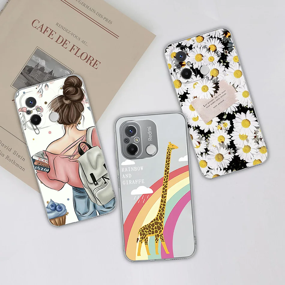 For Xiaomi Redmi 13C Case Marble Shockproof Silicone Soft Clear Coque Cover  For Redmi 12 Clear Bumper Funda For Redmi 12C Coque