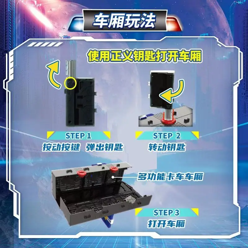 キャプテンコマンダー　ミニフォース MiniForce スーパー警官キャプテンコマンダートレーラー変換ロボット