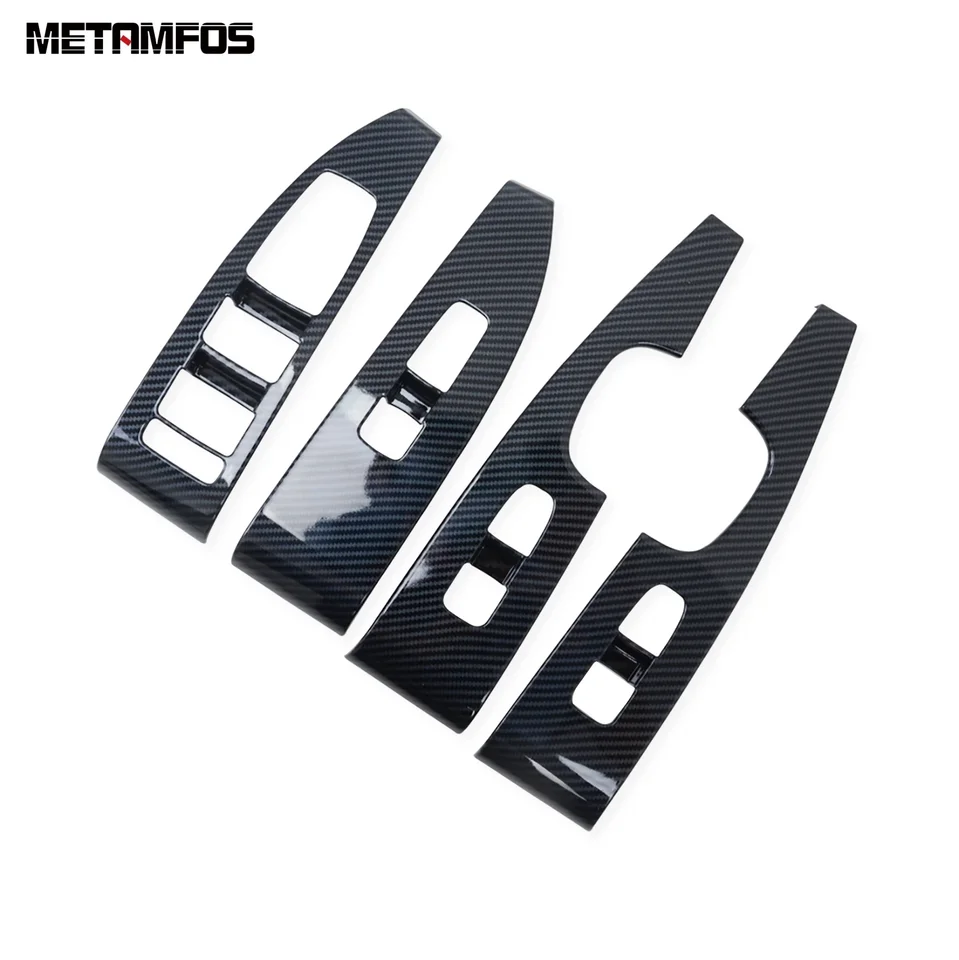 YOUTOOCAR Carbon Fiber Pattern Door Window Control Panel - View #4