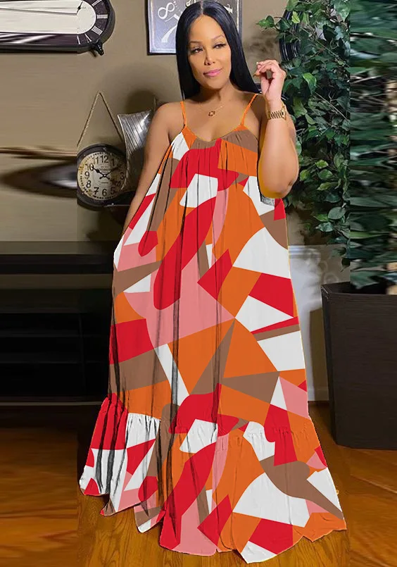 

Summer Strap Dress Women Fashion African Women Dress Boho Casual Bohemian Long Dresses Sexy Elegant Maxi Sleeveless