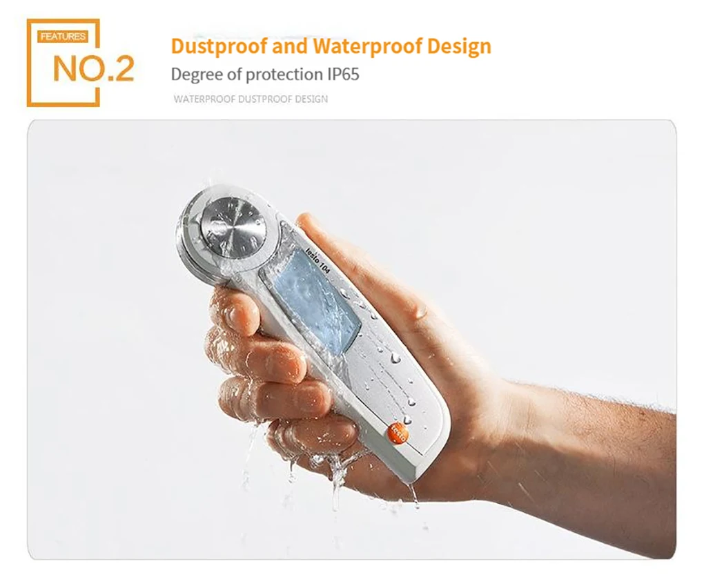 Testo 104 Folding Food Thermometer High Precision Waterproof Digital Thermometer
