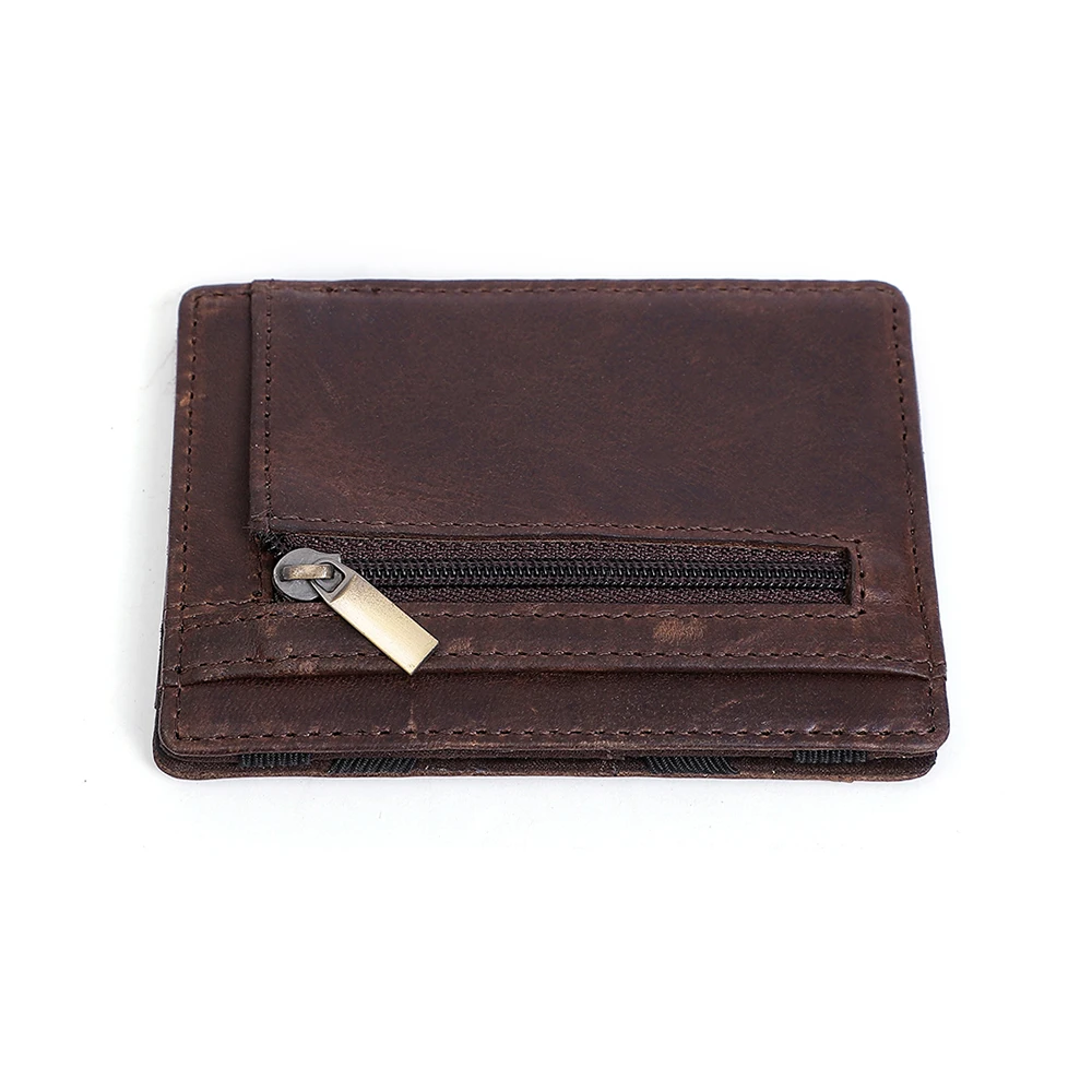Genuine Leather Card Bag  Multifunctional RFID Anti-theft Card Swiping Bag Fashionable Identification Bag Card Case Zero Wallet