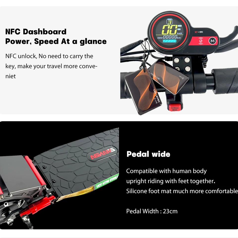 Electric Scooter Foldable 2 Wheel Portable Mobility 800w For Adult