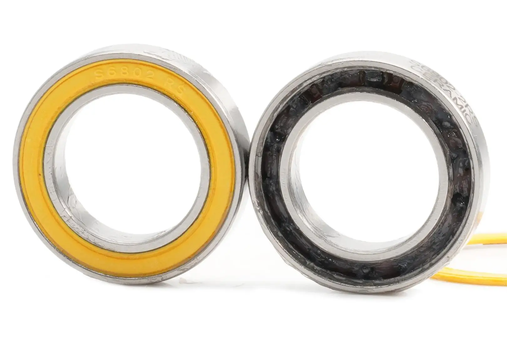 6802-2RS Edelstahllager 15*24*5 mm ABEC-3 (1 Stück) Fahrradnabe Vorder- und Hinterradnaben 6802 RS 15 24 5 Keramikkugellager 2RS – Detail 3