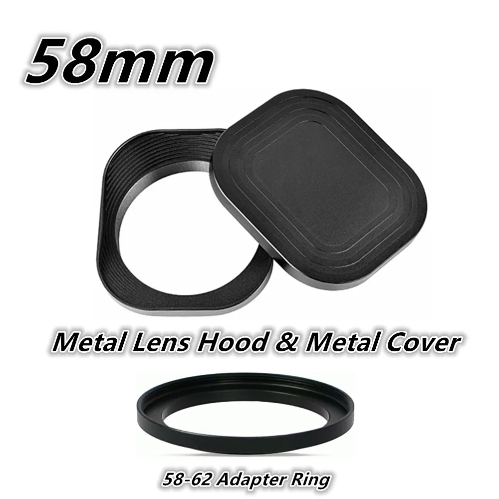 43 mm groothoeklenskap, Fotover universele metalen lenskap met lensdop