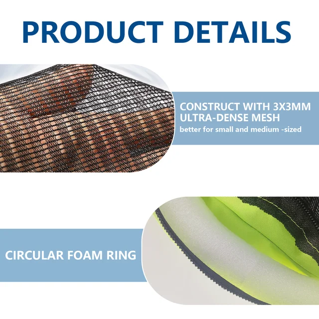 Aventik Foldable & Portable Floating Fish Basket Fishing Net Constructed with Nylon Mesh for minnows smelt shrimp crabs 4