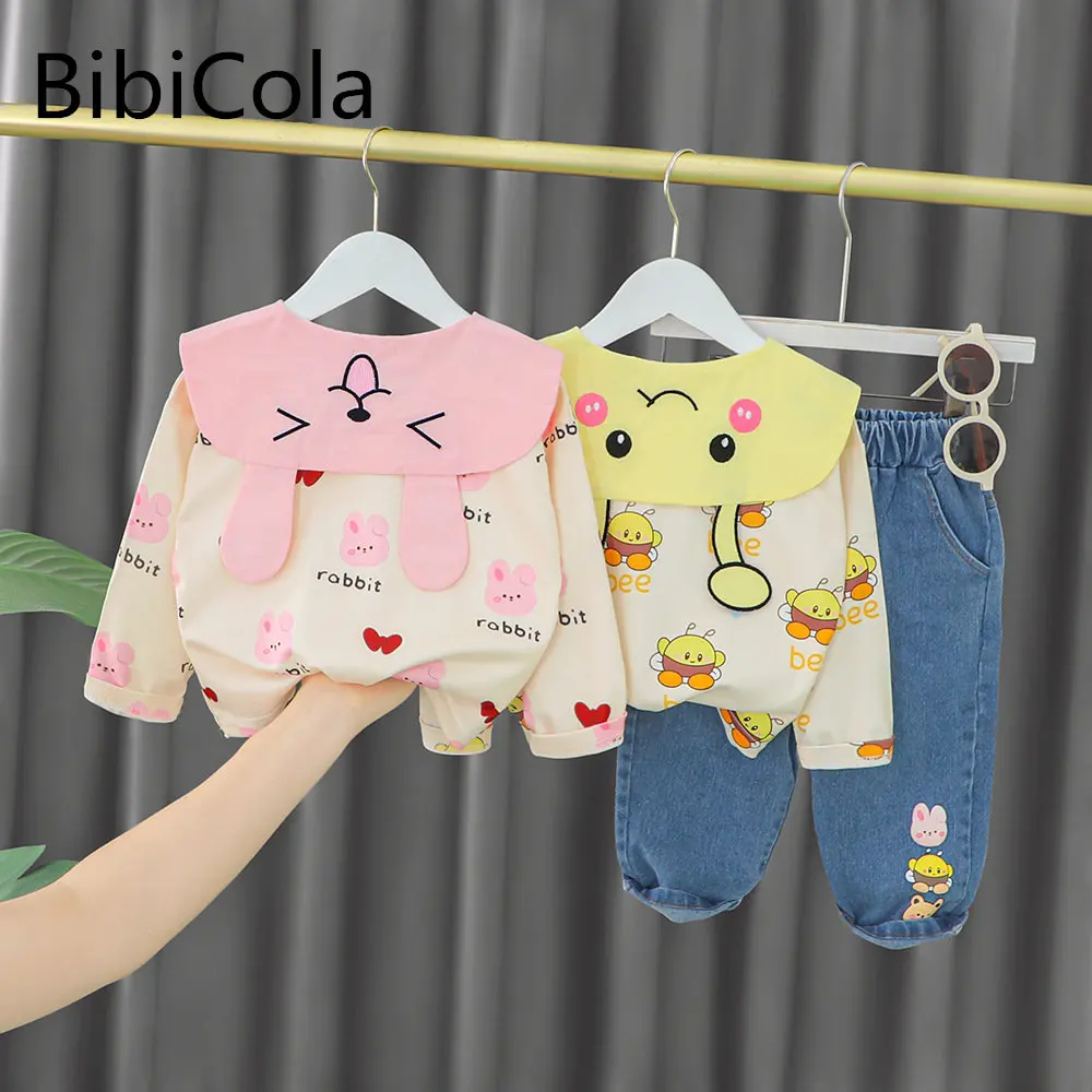 

Baby Girl Autumn Suit 2022 New Kids Fashion Cartoon Top+Pants Children Girls Sweater Toddler Tracksuit 2PCS for 0 1 2 3 4 Years