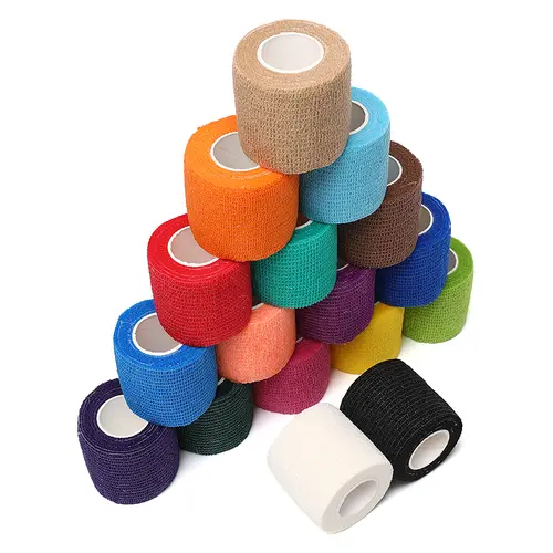 12pcs of 4.8-meter elastic sports self-adhesive bandages, protecting fingers, ankles, palms, and shoulders, knee protection - Image 3
