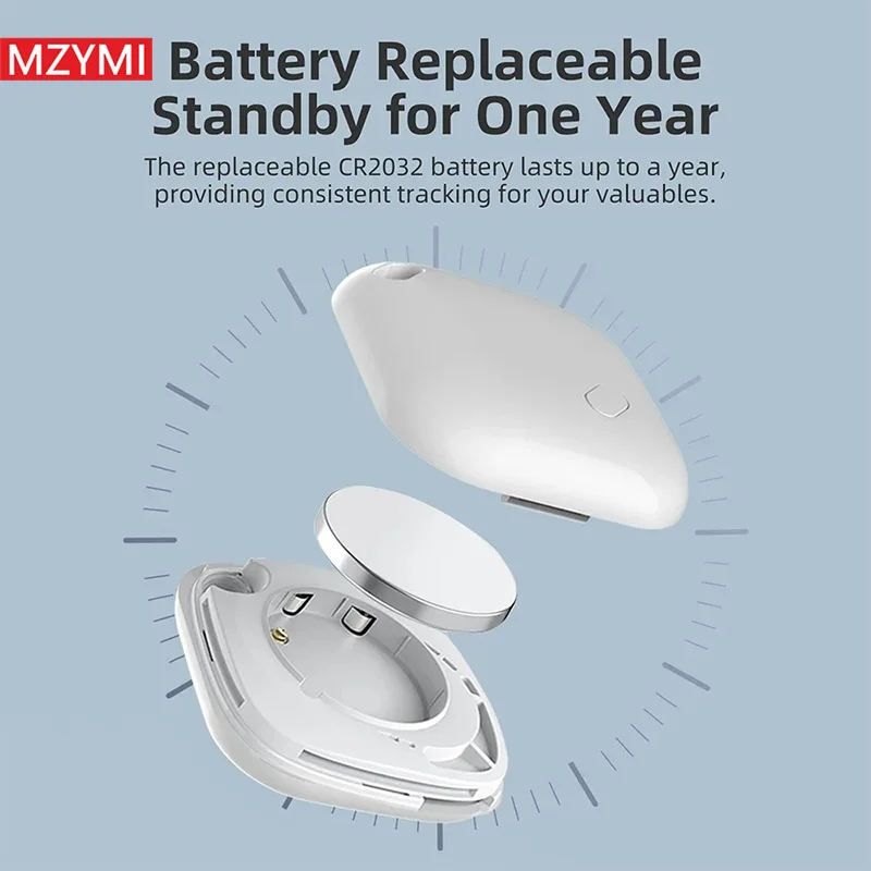 Фото Мини Bluetooth GPS-Трекер MZYMI F2 для детей, домашних животных, поиск ключей, смарт-метка, устройство поиска, сигнал тревоги, работа с Apple Find My №4