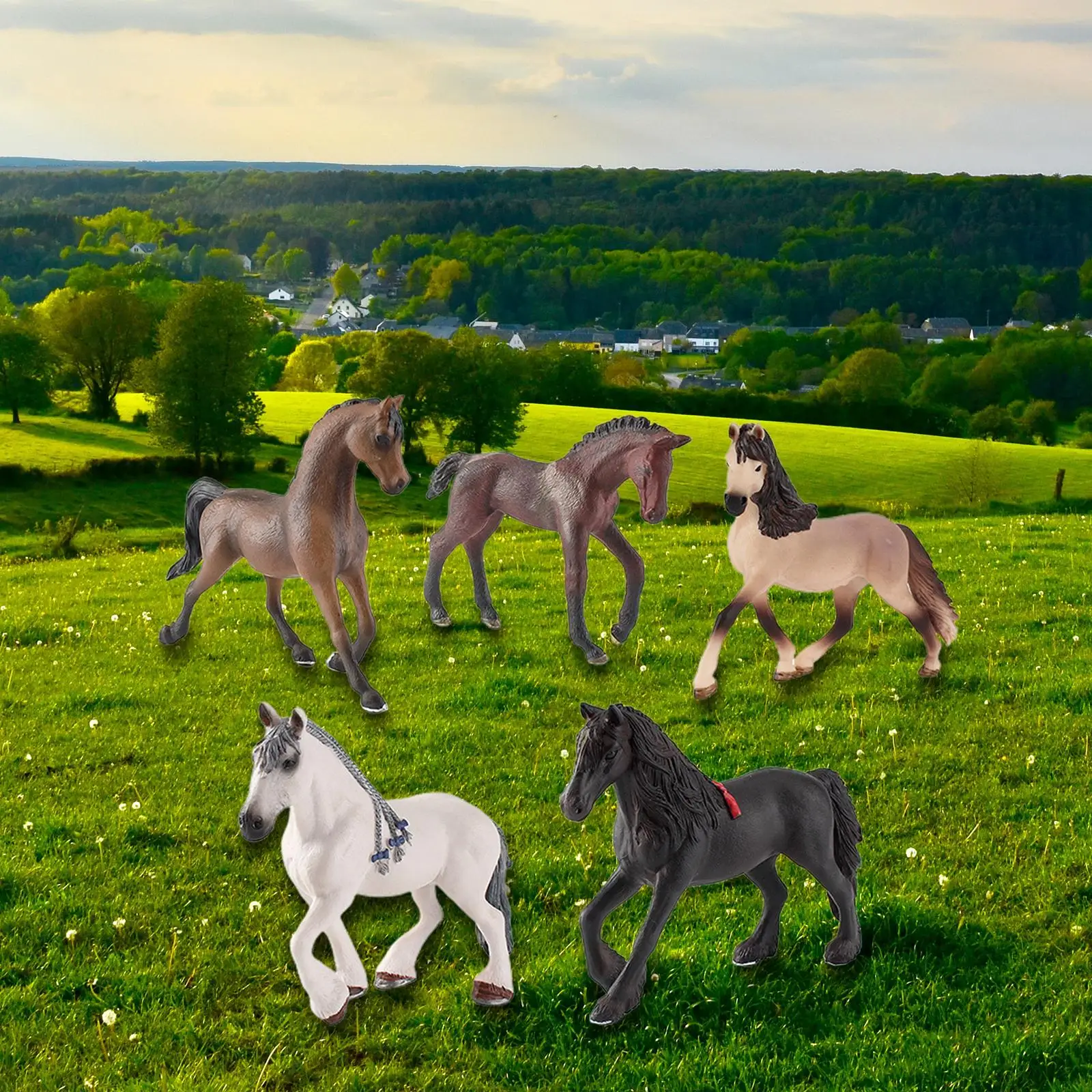 

Realistic Horse Model Party Favors Playset for Ornament Toddlers Girls