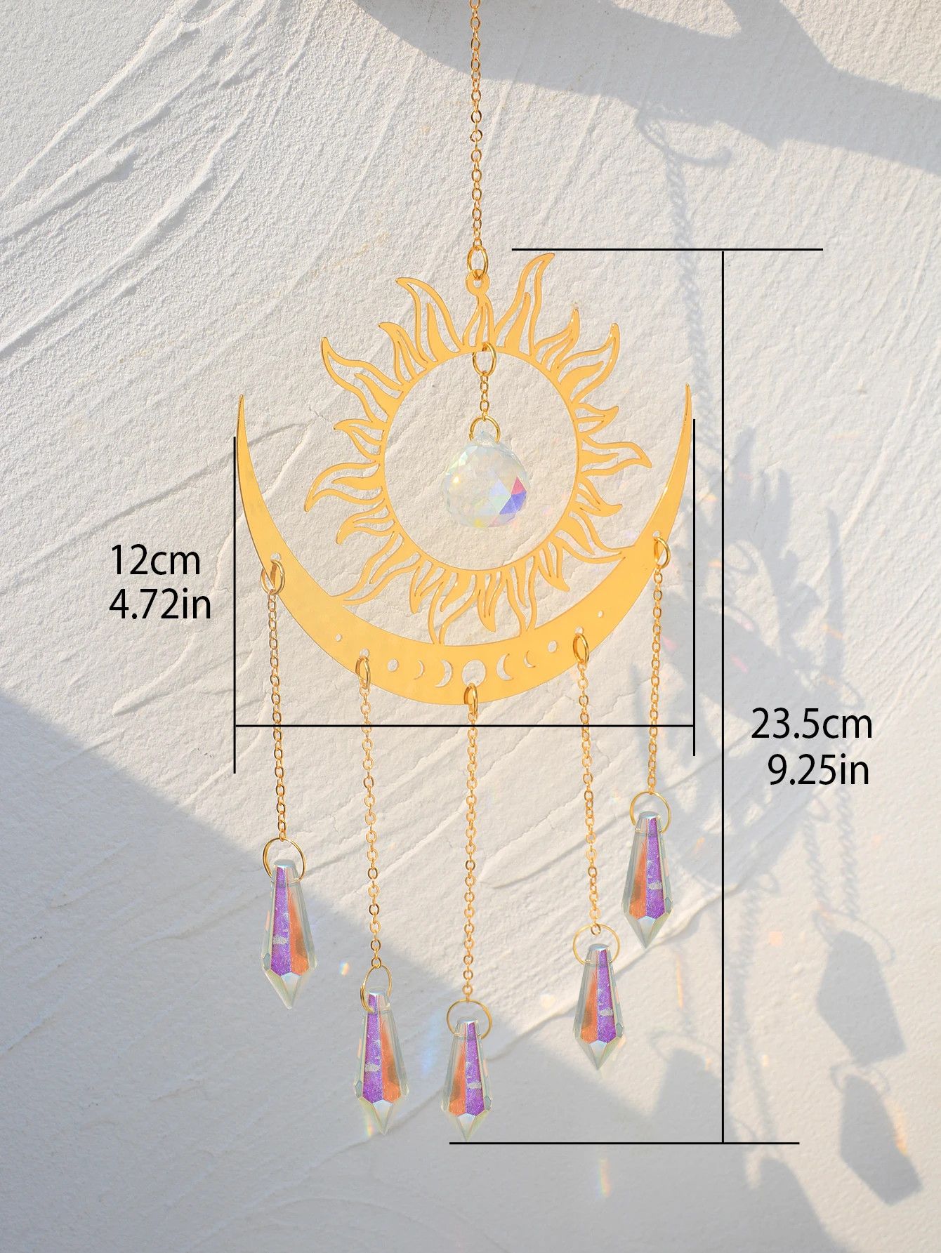 Crystal Suncatcher Rainbow Maker Stained Glass Evil Eye Sun Boho Ornament Window Decor Hanging Prisma For Garden Home Decoration