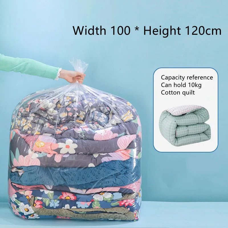 Realjoy 6 Pezzi Sacchetti Extra Large in Plastica Trasparente,90x120cm Sacchetti di Plastica,Borse Portaoggetti Extra Grandi per Bagagli, Valigie ,Vestiti,Trapunte,Giocattoli di Peluche
