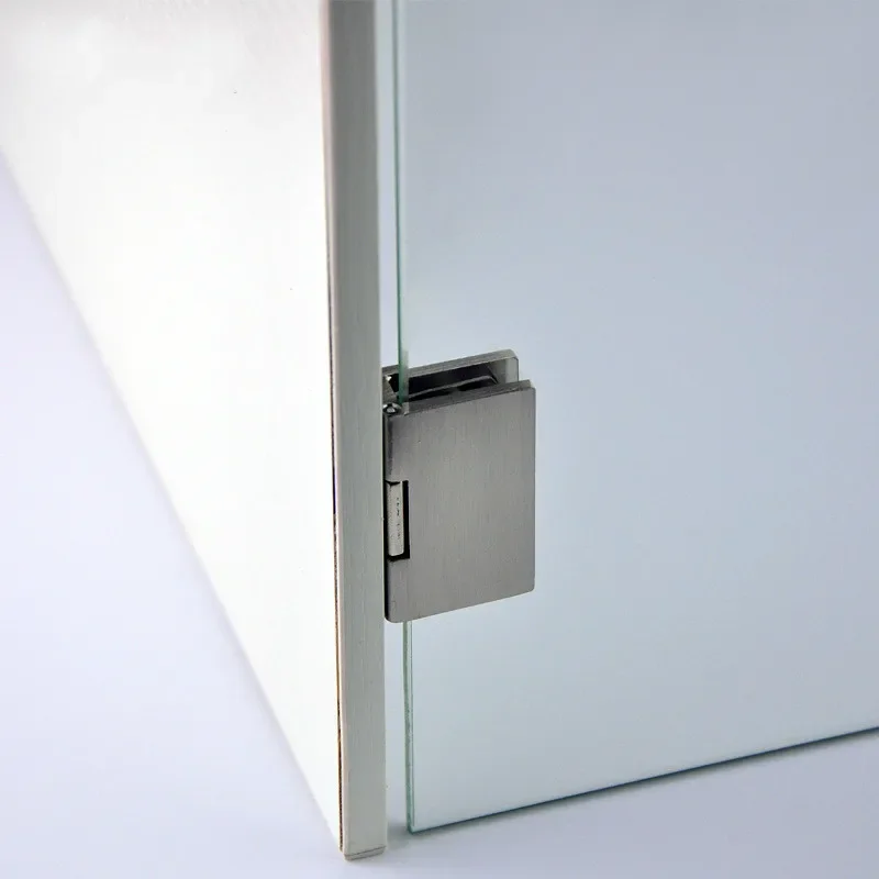 Door Hinges 1 Piece Glass Cupboard Display Wine Furniture Hardware Cabinet Gate Clamp Punch-free