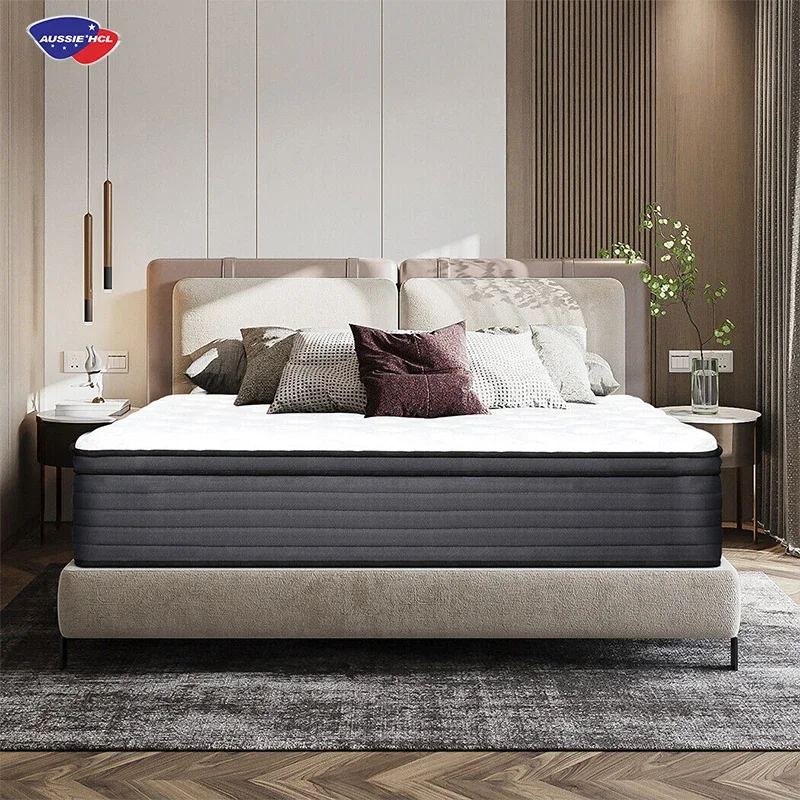 Materasso Matrimoniale King Size A Molle Insacchettate A 7 Zone Materasso In Memory Foam In Gel Di Raffreddamento In Lattice Naturale Visco Di Fascia 