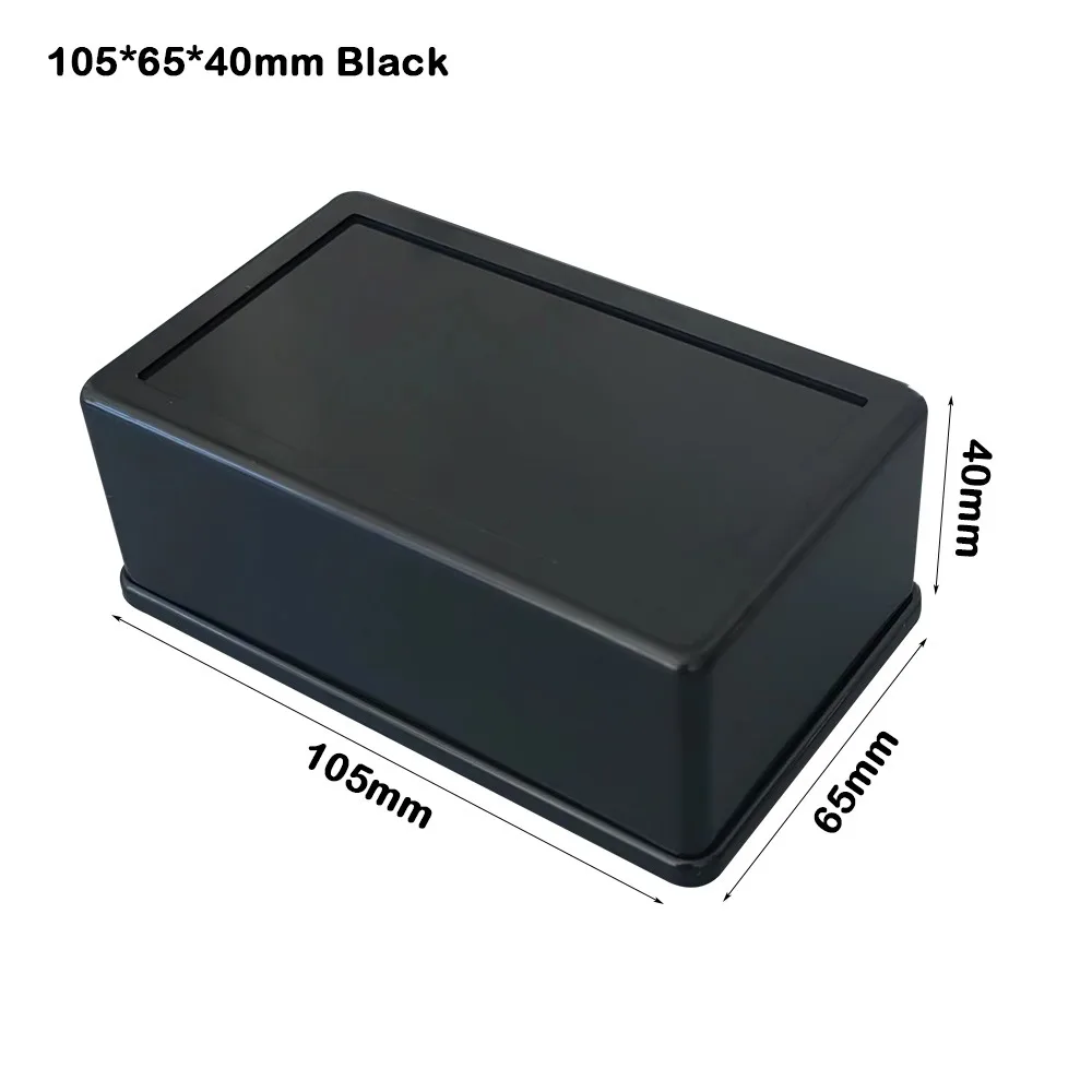 Universal Waterproof ABS Plastic Enclosure Box - Durable Storage Case for Electronics and Instruments (White/Black)