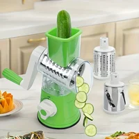 1pc Highly efficient and versatile Vegetable and Fruit Slicer Grater - benchtop drum cutter with drum design for fast, even shre 3