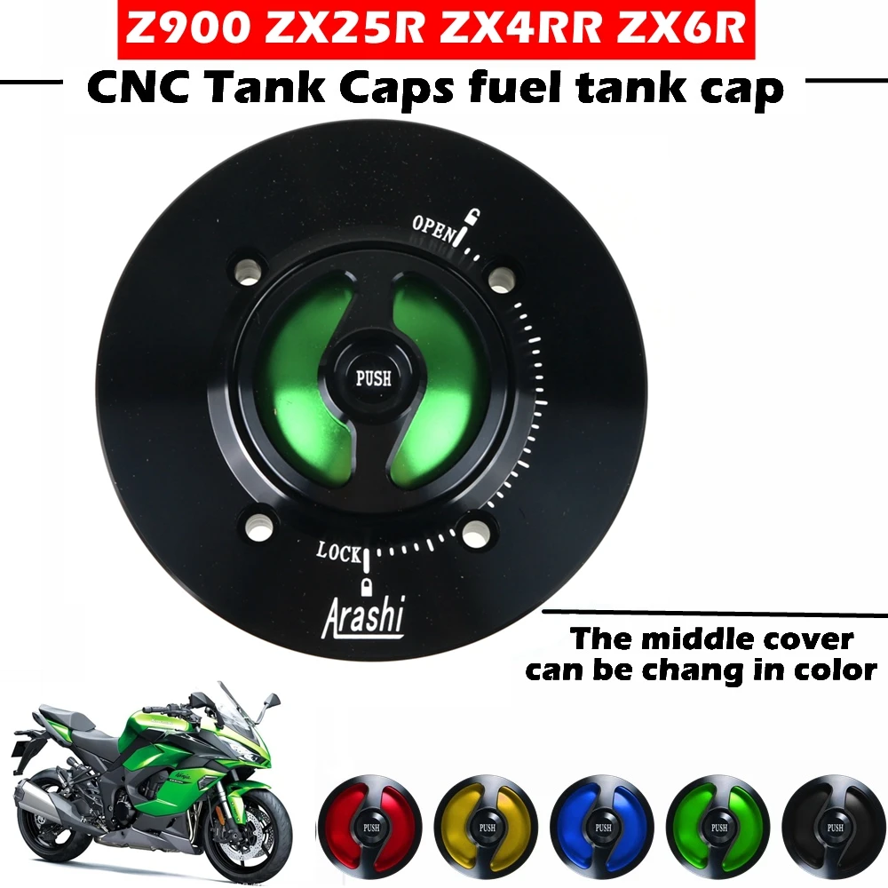 

Motorcycle Fuel Tank Caps For KAWASAKI ZX4RR ZX25R Z900 Z650 Z400 Ninja650 Ninja400 Ninja250 Versys 1000 Versys-X 300 ZX6R 2019-