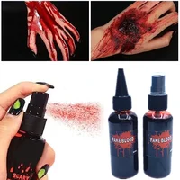 60ml Halloween Plasma Spray Simulation Vampire Fake Blood Zombie Fake Blood Lifelike Props Horror Bady Paint Cosplay DIY Toy 1