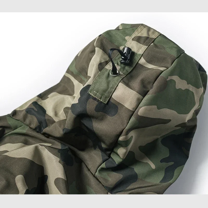 Woodland Winter Outdoor Charge Jacket Mens Camouflage Waterproof Coat Windbreak Men's Tactical Hooded Outwear ECWCS PARKA