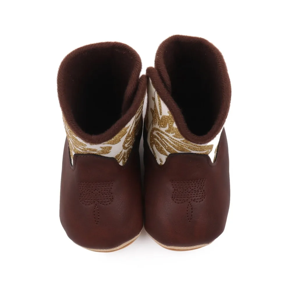 1 Pair New Fashion 0-18 Months Baby Shoes Anti Slip Soft Bottom Little Boots Winter Style Toddler Shoes