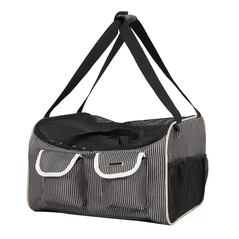 

Car Pet Bag Cat Carrier Bag Car Mounted Mobile Dog Kennel Small Dog Multifunctional Dual Use Bag Lightweight Breathable Foldable
